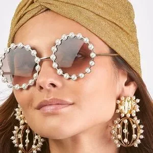 NWT Lele Sadoughi ♡ Pearl Elton Sunglasses Lele Sadoughi – Pipton main image 3